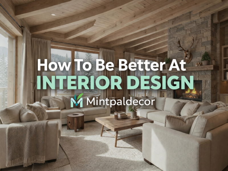 How To Be Better At Interior Design Mintpaldecor